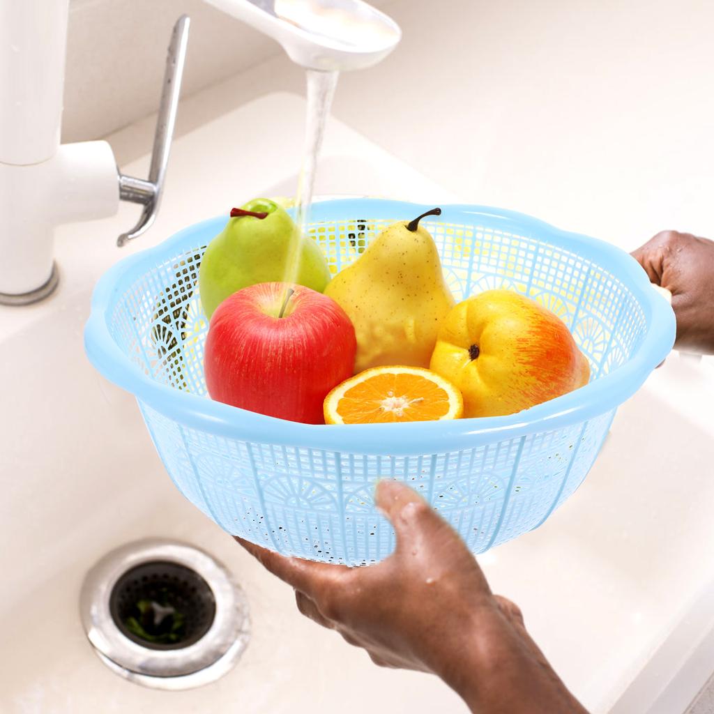 4 шт. Корзина для мытья фруктов и овощей, горшок для риса, сито, складные корзины для белья, дуршлаг
