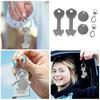 2 Sets Shopping Trolley Release Key Front Loading Lock Token Swivel Hook