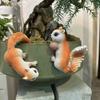 Garden and Courtyard Decorative Items, Simulated Animal Little Squirrel Pot Hanging Decorative Items, Resin Animal Decorative Items