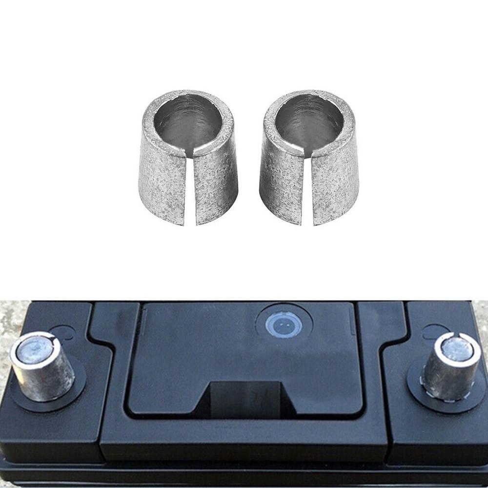 1 Pair Positive & Negative Battery Terminal Post Sleeve Adapter For Car Caravan