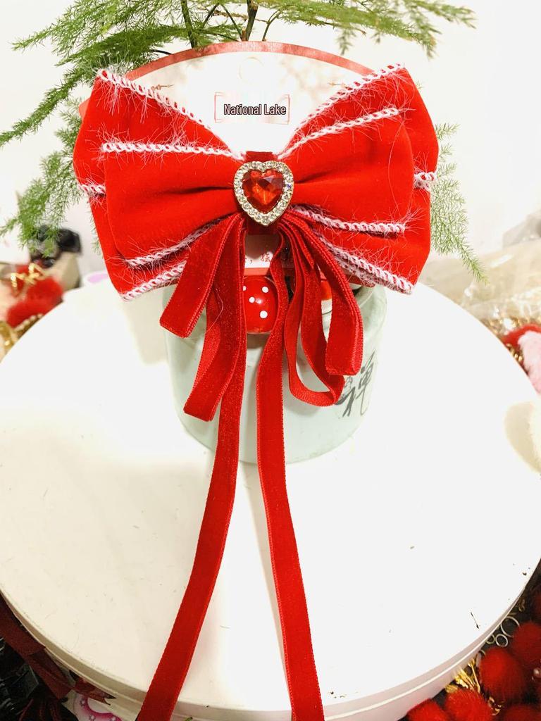 Девочки Пучок Прическа Красный Бант Заколка для Волос – Аксессуар Головной Убор Принцессы для Женщин и Детей