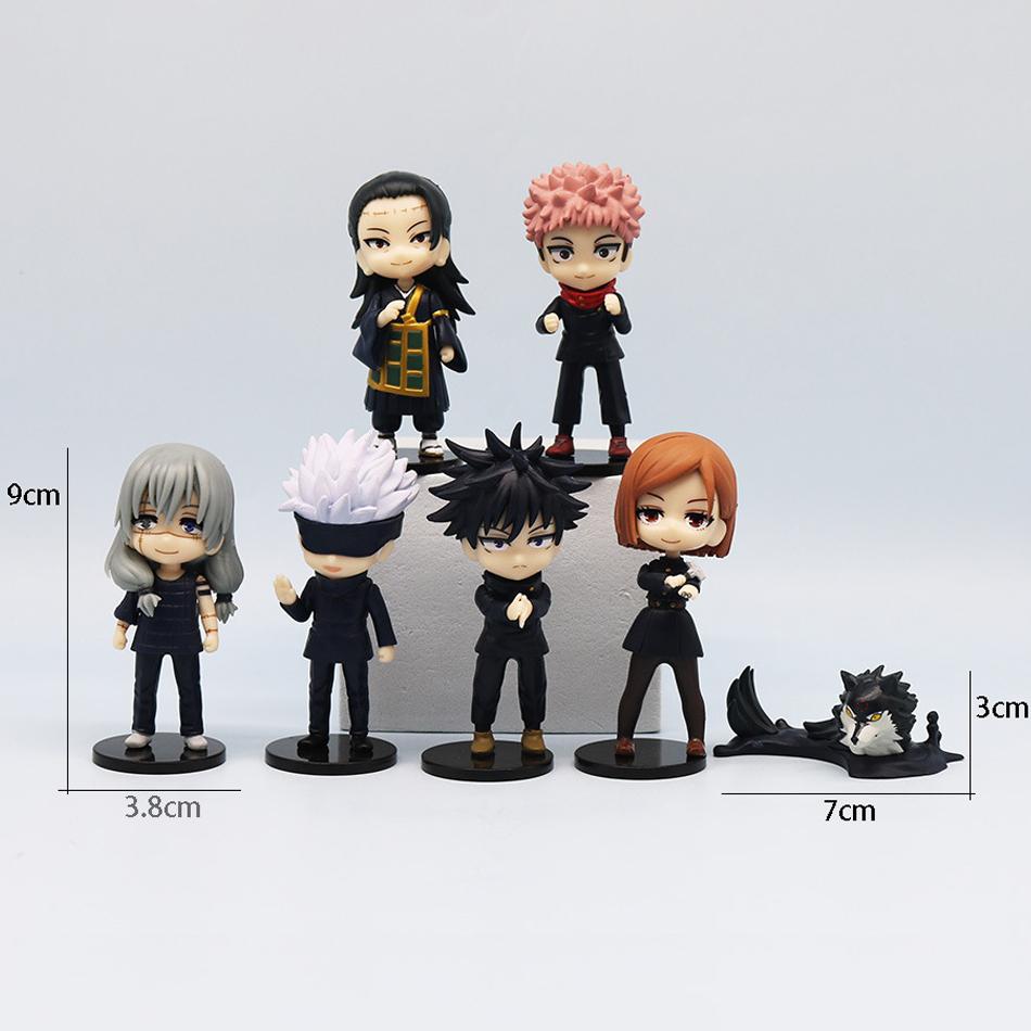 Фигурка Q Posket Jujutsu Kaisen 9 см, Сатору Годзё Итадори Юджи Гето Сугуру Нобара Мегуми, коллекция украшений персонажей, подарки