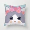 Cute Cat Pattern Decorative Pillowcase Car Sofa Square Cushion Pillowcase