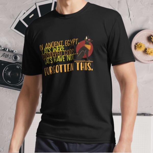 New Shirt In ancient Egypt, cats were Active Logo T-Shirt Funny Size S - 5XL