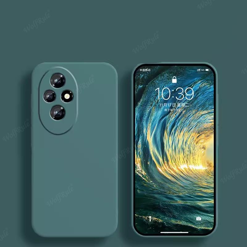 Для Honor 200 Чехол Huawei Honor200 Honor 200 Capas Новый Ударопрочный Бампер TPU Роскошный Жидкий Силикон Мягкие Fundas Honor 200