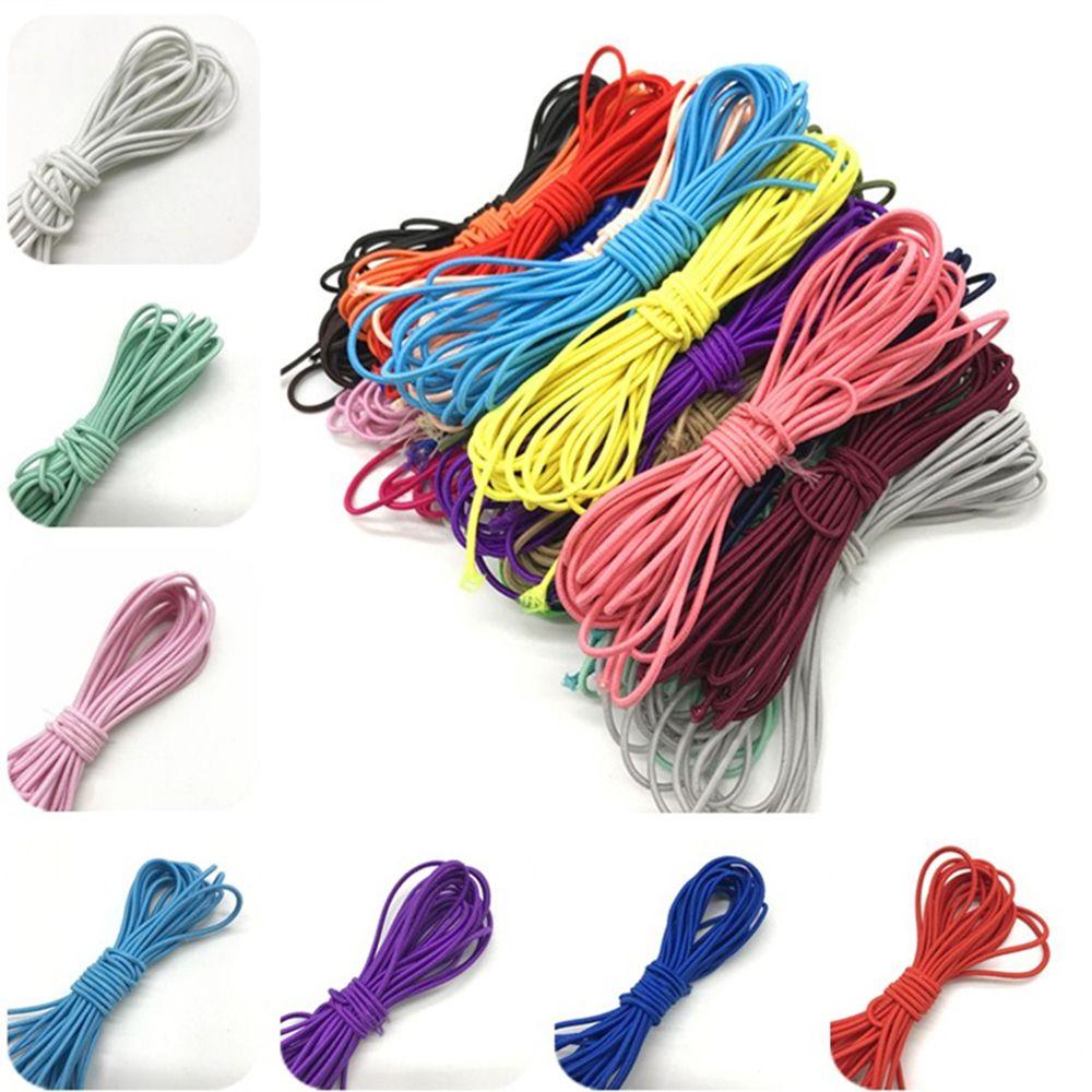 3mm 10m Accessory DIY Line Fabric Apparel Round Rubber Colorful Elastic Band Sewing Rope