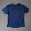 Винтажная рубашка Polo Ralph Lauren L Темно-синяя 90-е Уличная мода Нью-Йорка RRL Shadow Art