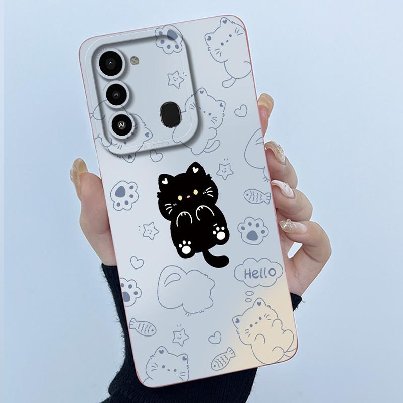 Чехол для телефона Tecno Spark 8C KG5k KG5j Милая Панда Девочки Кошки Жидкий Силикон Задняя Крышка Для Tecno Spark Go 2022 Spark8C Funda