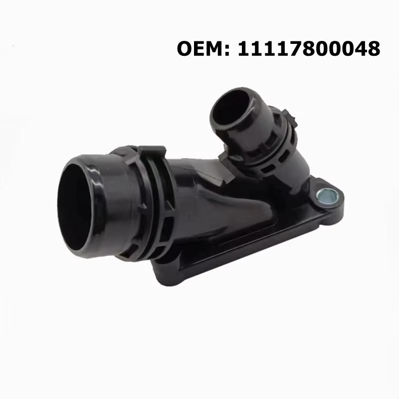 11117800048 Car Engine Coolant Thermostat Water Flange for BMW E81 E90 E60 F10 N47 N47s N57 N57S Cooling System Connector Thermostats 5