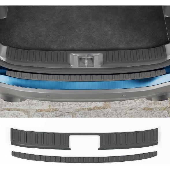 Rear Bumper Protector Compatible With -2025 Honda Pilot TPE Rear Bumper Guard Protection Anti-Scratch Internal & External Trunk Sill Cover For 2024