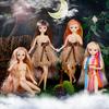 30см BJD Кукла 26 Подвижных Суставов Черные Глаза Разноцветные Волосы Сменная Одежда Модель Тела Обнаженной Куклы Игрушка для Подарка