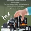 Игрушечная модель тяжелого грузовика Peterbilt 389 в масштабе 1/24, литая модель из сплава, со звуком и светом, модель грузовика с инерционным механизмом, игрушка для мальчика, детская подарочная коллекция