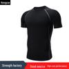 Мужская быстросохнущая дышащая тренировочная футболка с коротким рукавом для бега и баскетбола