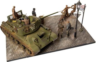 Miniart Дорожный Ремонт Большой Набор Пластиковая Модель MA36064 1/35 Т-34/85 (Декорации)