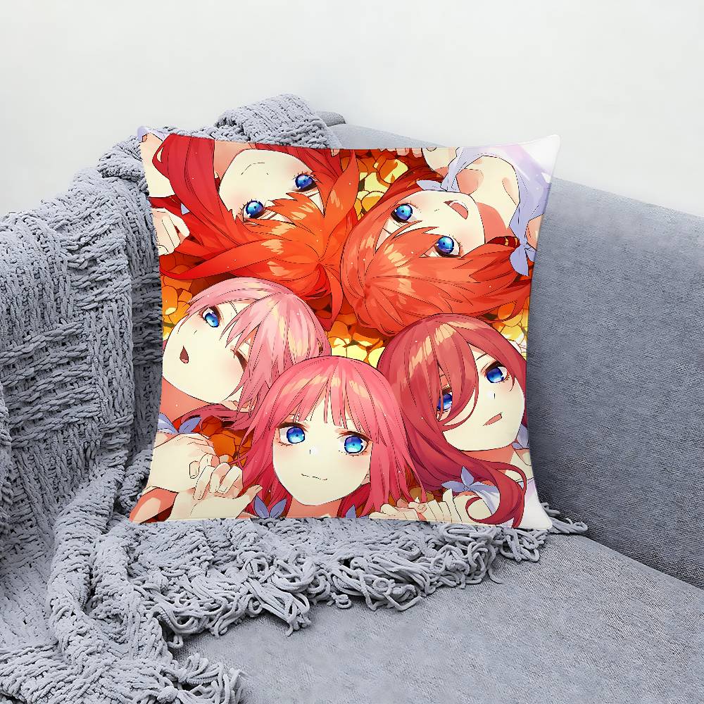 The Quintessential Quintuplets Pillow Case Throw Pillow Cover Nordic Vintage Style Cushion Covers Home Living Sofa Couch Seat