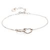 [N2837] - Silver Bracelet 'Love' Silver (rhodium-plated) - 12x12 Mm