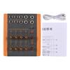 8-Channel Mixing Console Ultra Low Noise 8 Channels Line Stereo Mixer Mono/Stereo Switching Compact