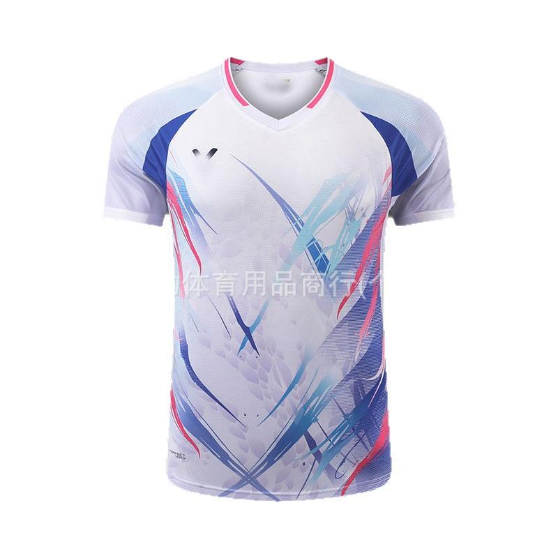 Unisex Badminton Shirt Short Sleeve Sport T-Shirt Training Competition Club Team Wear