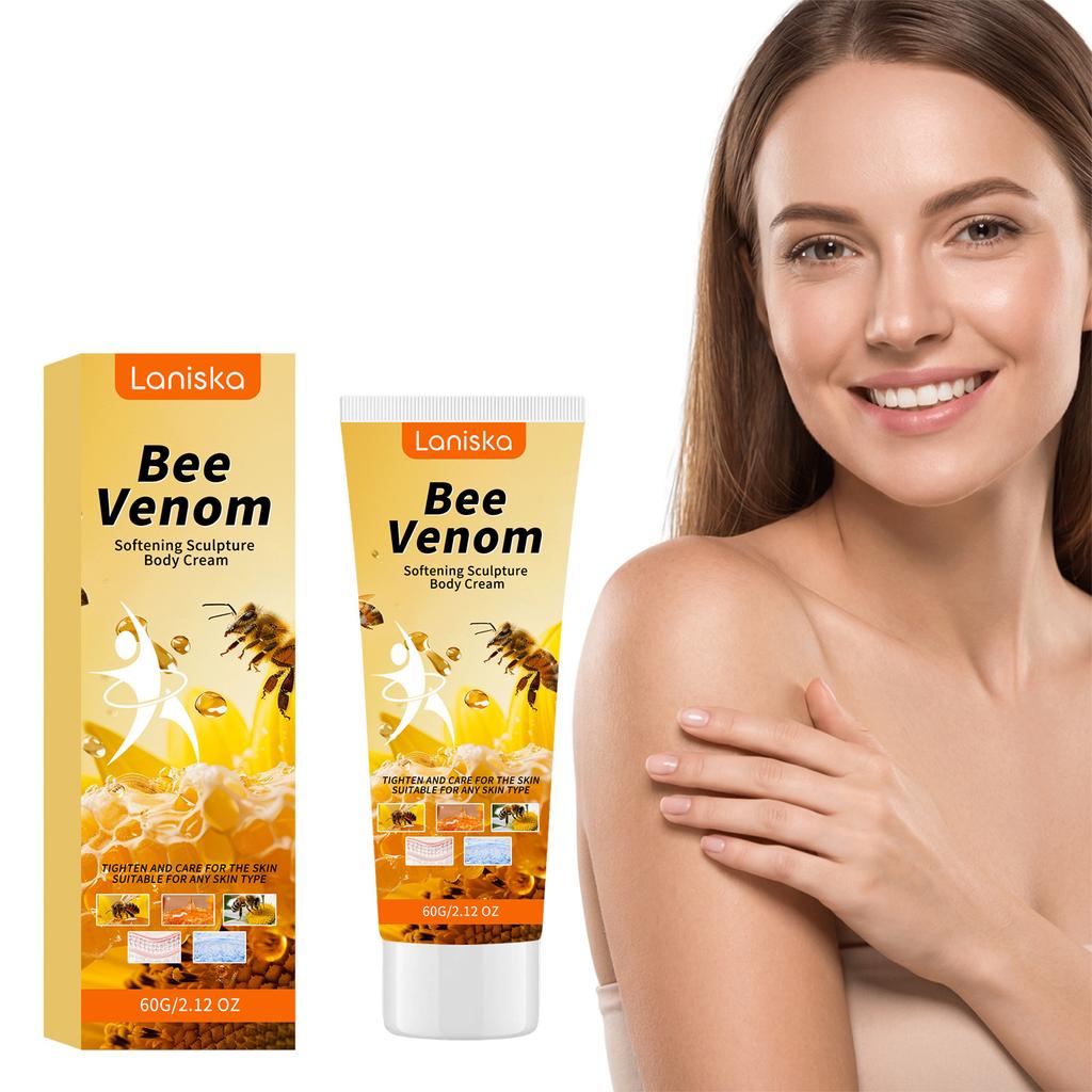 LANISKA Bee Venom Arm Cream Moisturizing Smooth Delicate Daily Lightweight Non-Greasy Whitening Hand & Arm Cream 60g