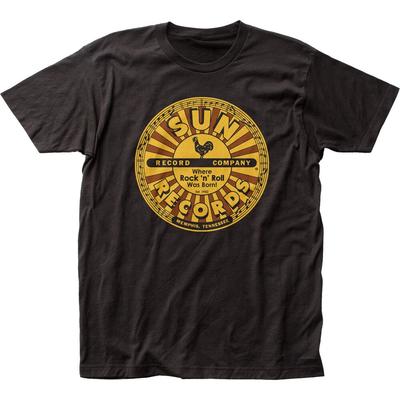 Мужская футболка Sun Records Full Circle Рок-н-ролл Классическая футболка группы Новая черная