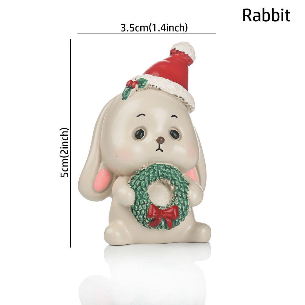 Игрушки Дед Мороз Мультяшный Рождественская Фигурка Настольные Украшения Кукольный домик Декор Микро Ландшафт