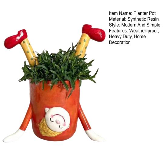 Девушка-подставка для рук горшок для растений смоляной перевернутый цветочный горшок для девочек комнатный уличный кактус суккулентные растения контейнер для дома балкон садовое украшение