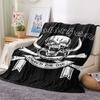 Motrhead Print Flannel Blanket, High quality Comfortable for All Seasons, Home Decor, Warmth and Comfort, Perfect for Christmas Gifts