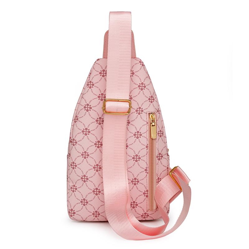 Винтажная сумка через плечо для женщин, нагрудная сумка с принтом, мягкая кожаная сумка через плечо