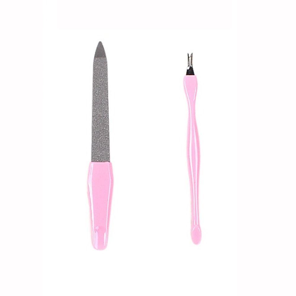 Stainless Cuticle Remover Durable Smoothing Dead Skin Clippers Double Sided Nail Polishing Strip Nail Trimming Tool