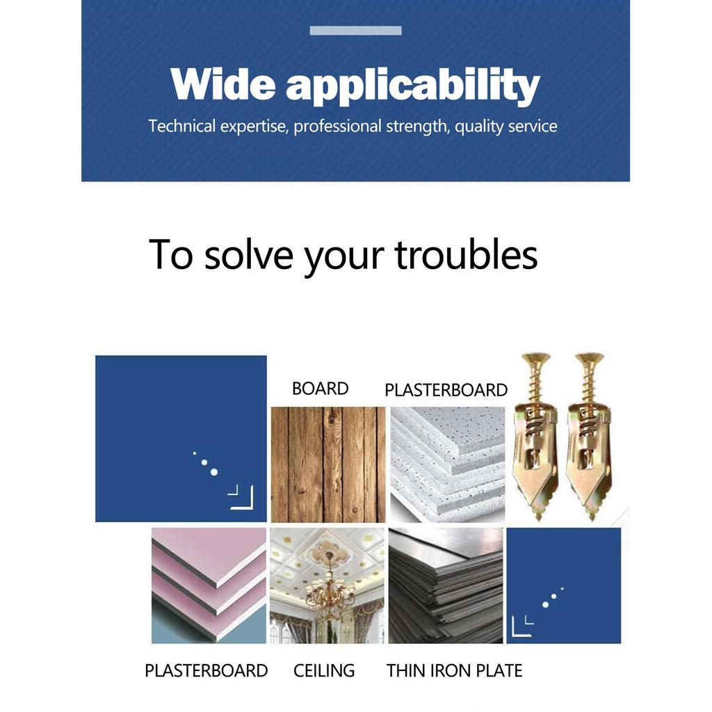 Самосверлящие анкеры для гипсокартона, шурупы и анкеры для гипсокартона, анкеры для гипсокартона, настенные анкеры для гипсокартона и дверные петли, инструмент Easy