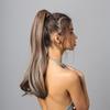 EASIHAIR Длинные волнистые вьющиеся волосы с заколкой в ​​хвосте для наращивания волос Синтетический конский хвост Накладные волосы Коричневые платиновые накладные афро-шиньоны Парик