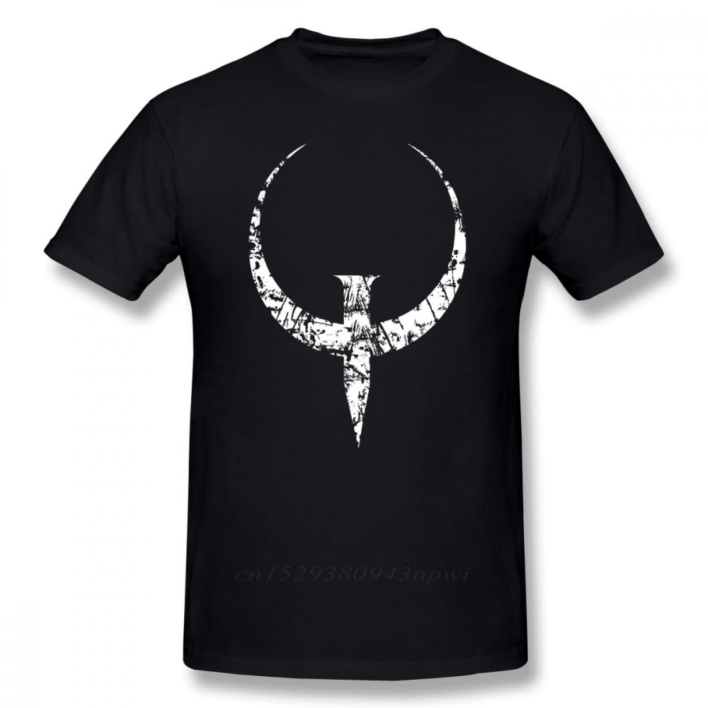Quake T Shirt Quake White TShirt Graphic 100 Cotton Tee Shirt Men Short Sleeve Classic Cute Tshirt
