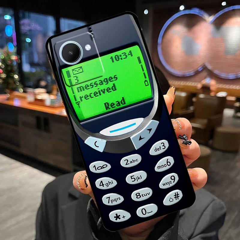 Ретро Чехол для Мобильного Телефона Для Realme 11 Pro Plus 15 14 13 12 GT7 Pro GT6 C55 C51 C53 C35 C33 C61 C65 C67 C71 C75