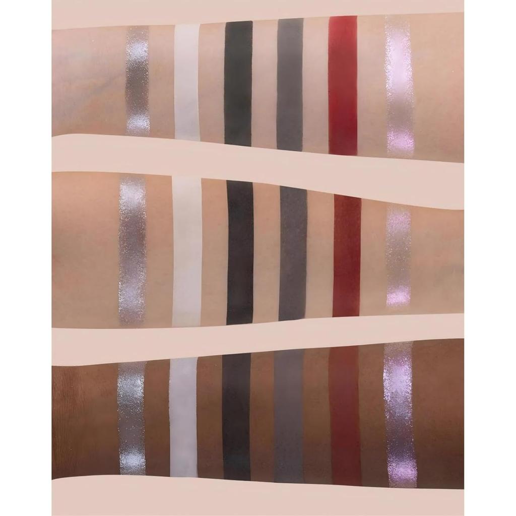 Палетка макияжа Flower Knows Swan Ballet из шести цветов, Черно-красные тени для век с 4 матовыми + 2 мерцающими оттенками 0,23 унции(02 Чёрный лебедь)