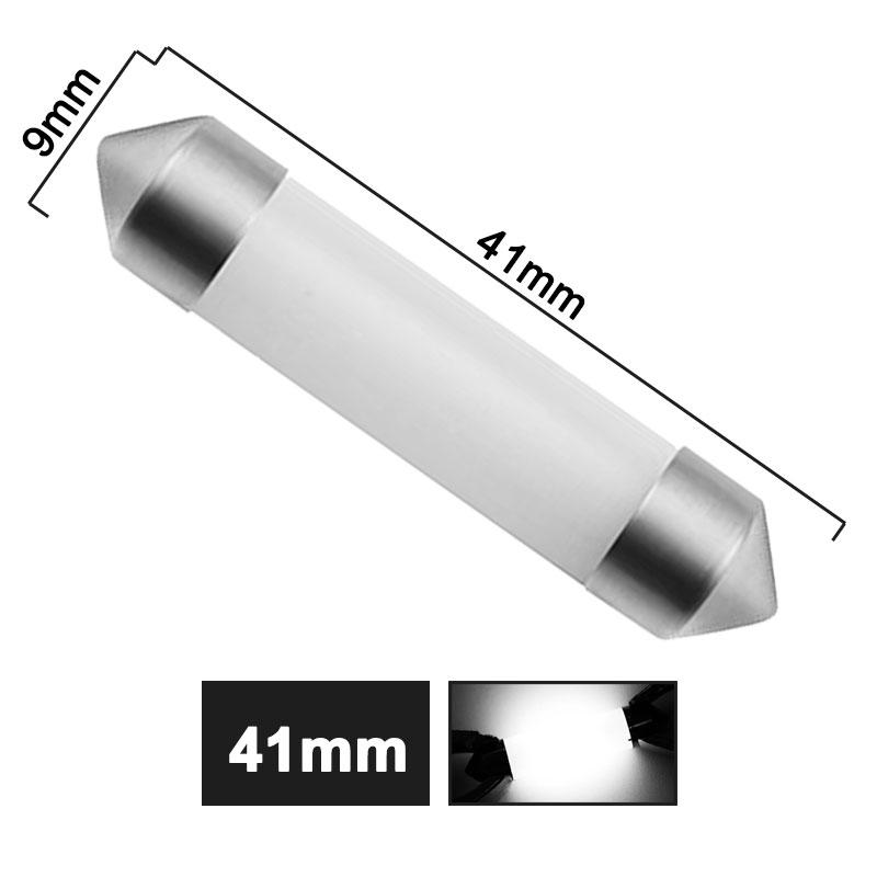 4/10 PCS C5W Festoon 31mm 36mm 39mm 41mm LED Bulbs COB 12V 6000K White Car Interior Dome Maps Reading Trunk Linse Plate Lights