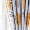 1 шт. NAPEARL 70-80% затемняющие минималистичные современные скандинавские занавески с принтом из полиэстера и растений, прозрачные шторы для гостиной, спальни, домашнего декора