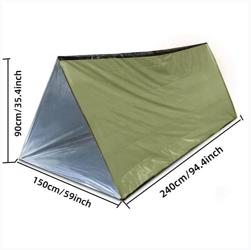 Outdoor PE emergency tent portable warm emergency blanket Thermal blanket lifesaving refuge emergency sleeping bag