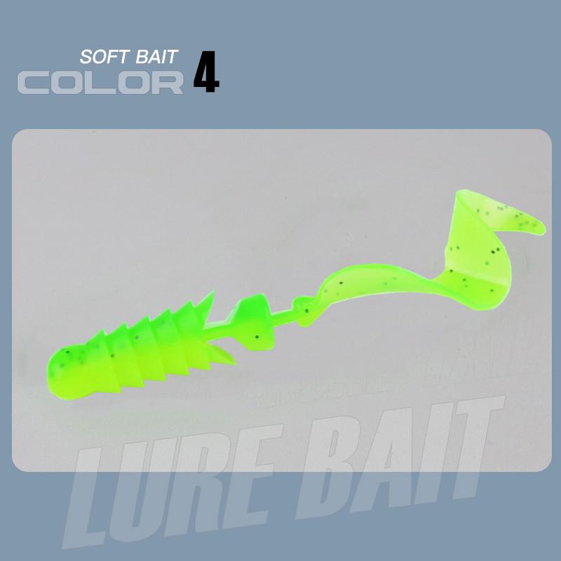 Большая волна, кудрявый хвост, мягкая приманка для окуня и мандаринки