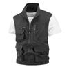 Мужской жилет, повседневный жилет для отдыха на природе, воротник-стойка, жилет для фотографов, рабочая одежда для отдыха на природе, мужской топ