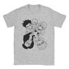 Унисекс Футболки Лучший Killua Hunter X Hunter Юмор Хлопковые Футболки Футболка с коротким рукавом Круглый вырез Одежда Классика