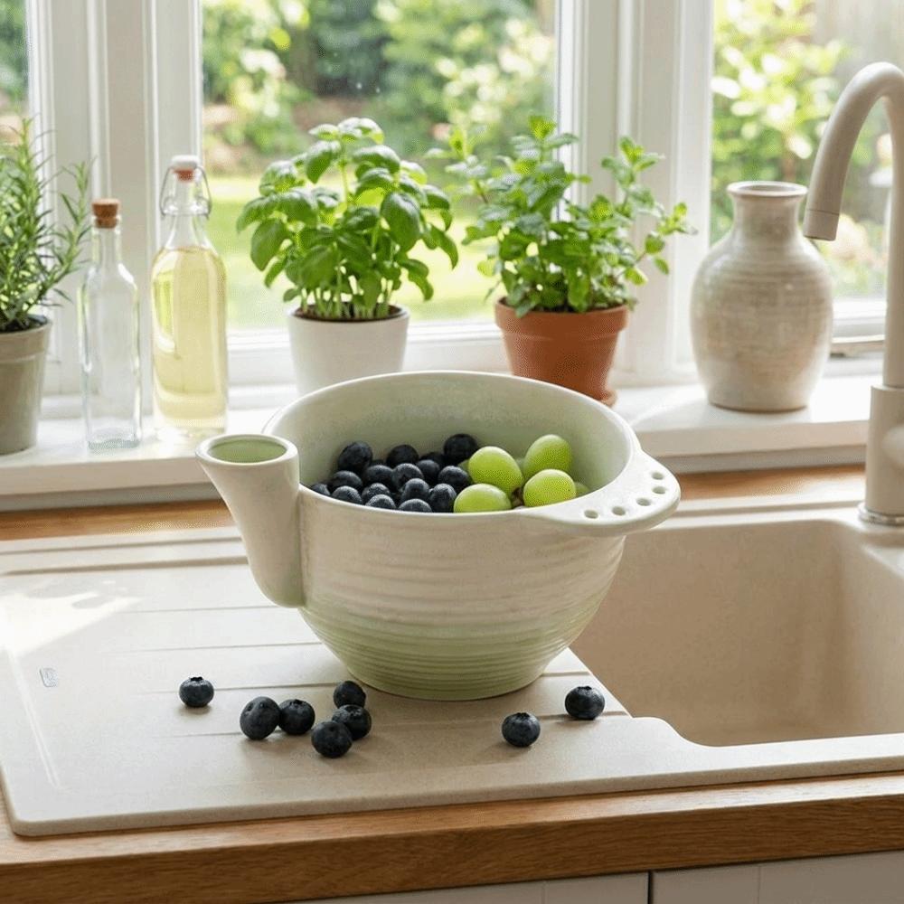Large Capacity Automatic Fruit Washing Bowl Self-spinning Food Cleaning Basin Healthy Eating