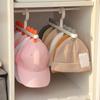 Hat Hanger 6 Clips Space-saving PP Strong Hold Baseball Cap Organizer for Closet