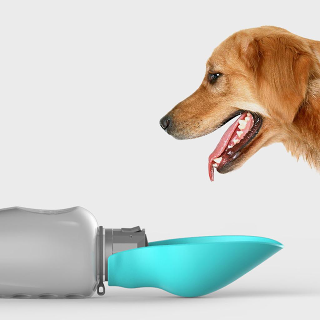 800ml Dog Travel Water Bottle – Leakproof Portable Pet Drinking Cup With Foldable Flip Lid, Large Collapsible Outdoor Walks