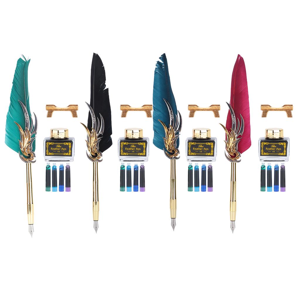  Набор для письма и каллиграфии в винтажном стиле из металла в стиле ретро с чернильницей SP270