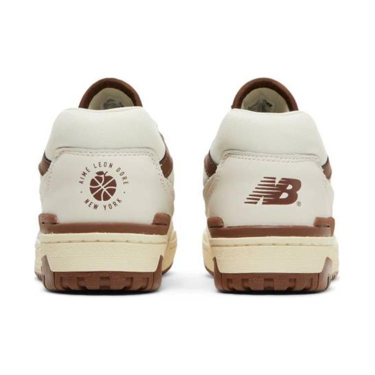 Aimé Leon Dore x New Balance 550 Коричневые Унисекс Кроссовки Белые BB550AB1