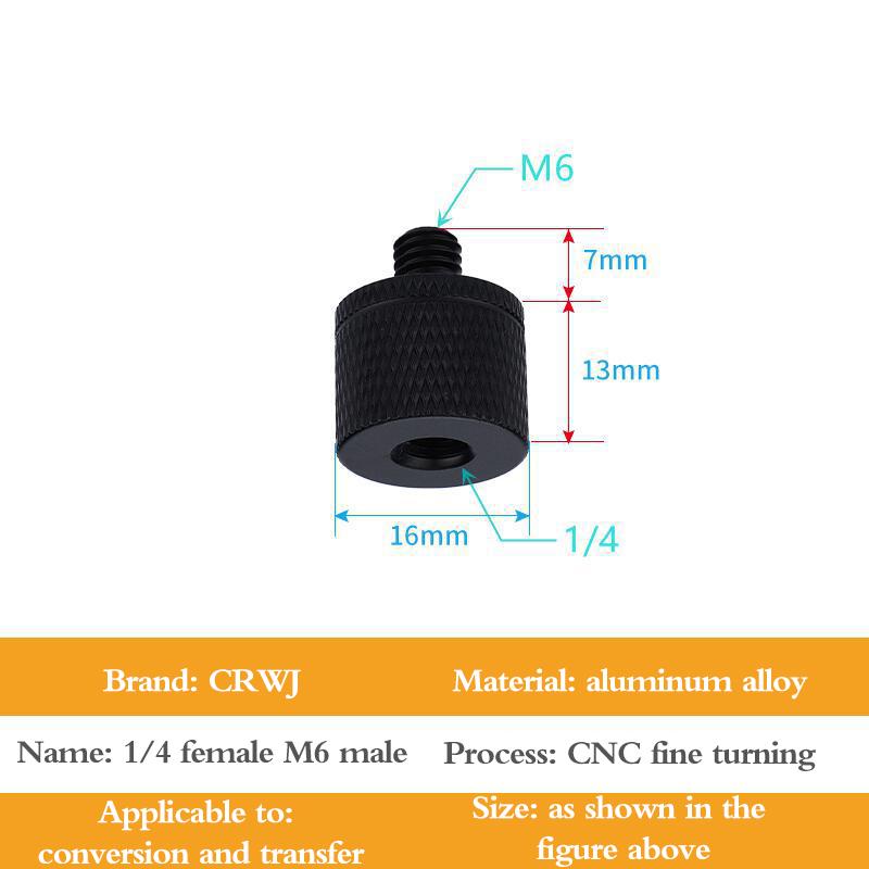 Винт для крепления штатива с двумя гайками от 1/4 до M4 M5 M6 M8 M10 Адаптер кронштейна для проектора