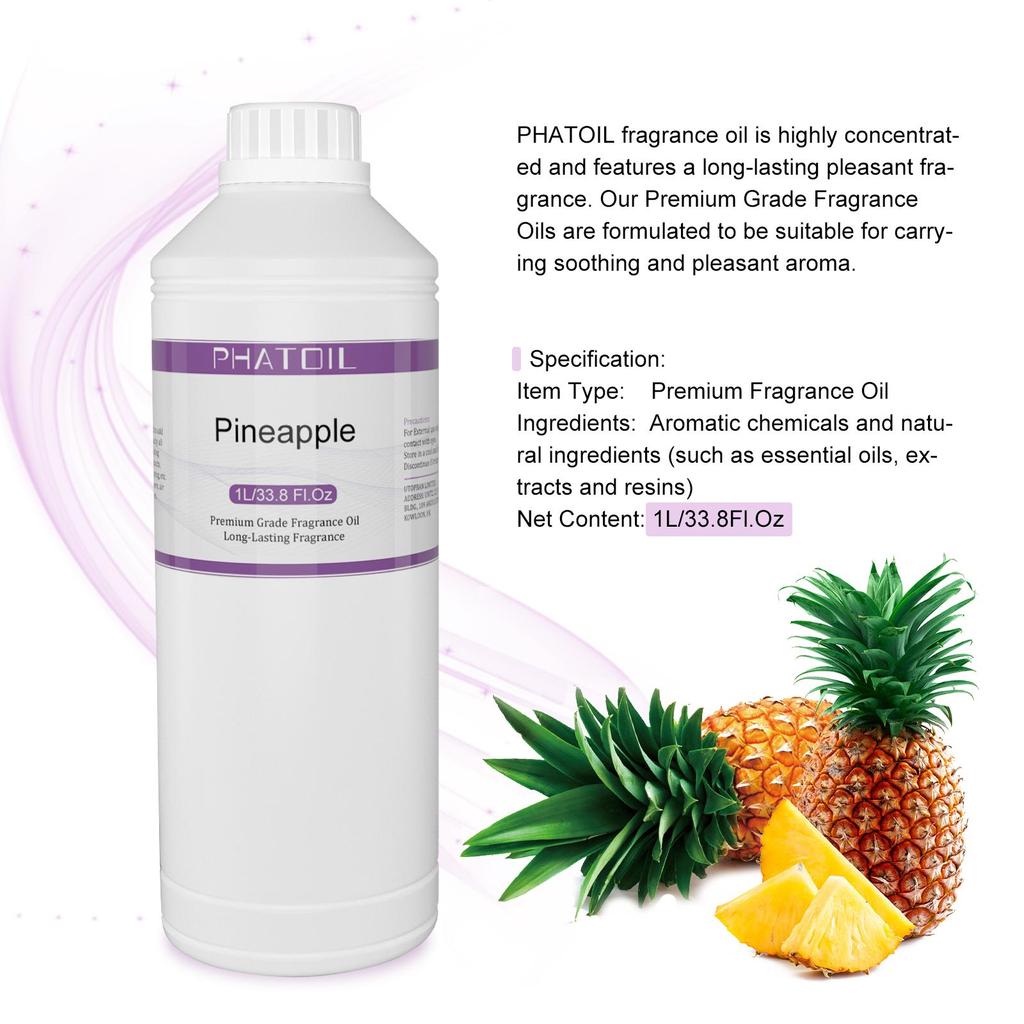 PHATOIL 1000 мл/33,8 жидких унций Ароматические масла Манго Вишня Арбуз Лимон Фрукты Эфирное масло для освежителей воздуха Уход за волосами и кожей Духи «сделай сам»