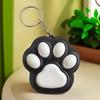Cartoon Cat Claw Button Pendant Fingertip Toy Cat Paw Keyboard Creative Cat Paw Keychain  Kids Toy