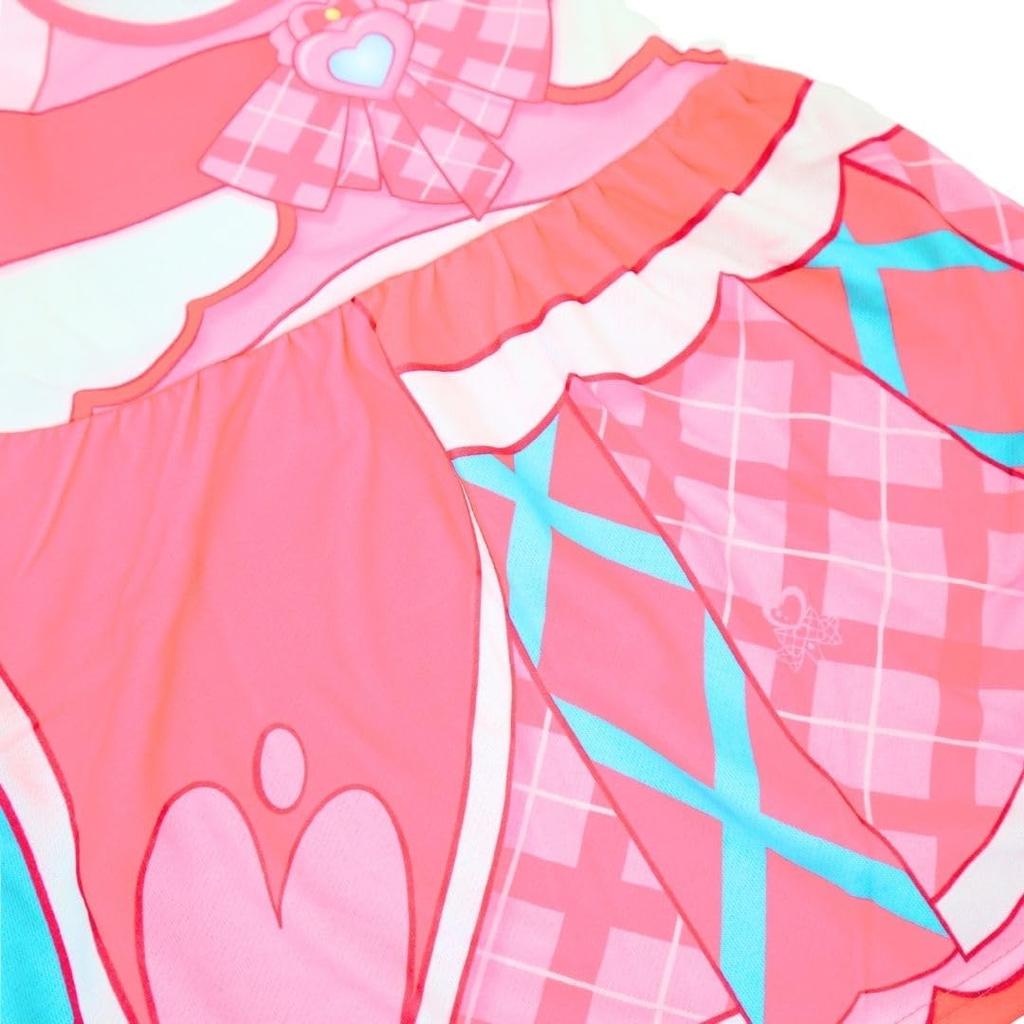Дизайн трансформации косплея Precure и размер для идолов [Nakata Co., Ltd.] Платье, Лонгслив, Розовый, «Ты ПреКьюр», 100-130 см (100)