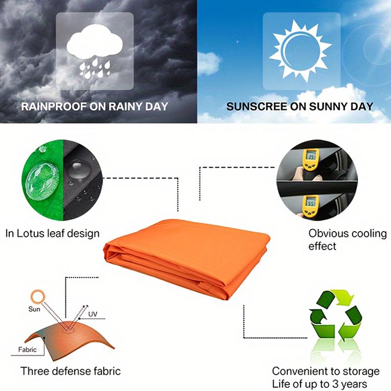 1PC Landscape Canopy\t\t Patio Balcony Triangular Canopy Outdoor Sun Protection Folding Silver Coated Awning Shade Sail 3 Meters